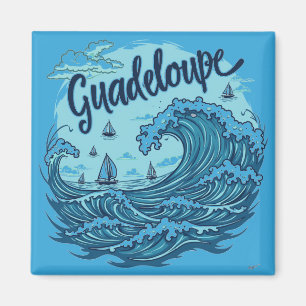 Magnet Guadeloupe Große Welle Magnet