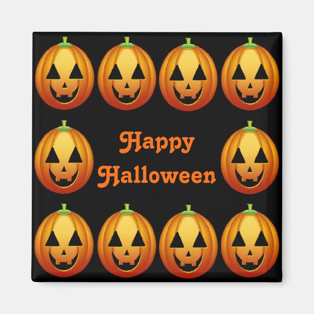 Magnet Happy Halloween Pumpkins (Vorne)