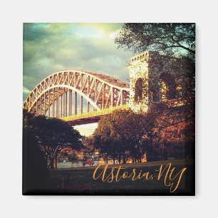 Magnet "Hell Gate Bridge in Herbst"