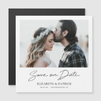 Magnet Hochzeit Speichern Sie das Datum der Einlad