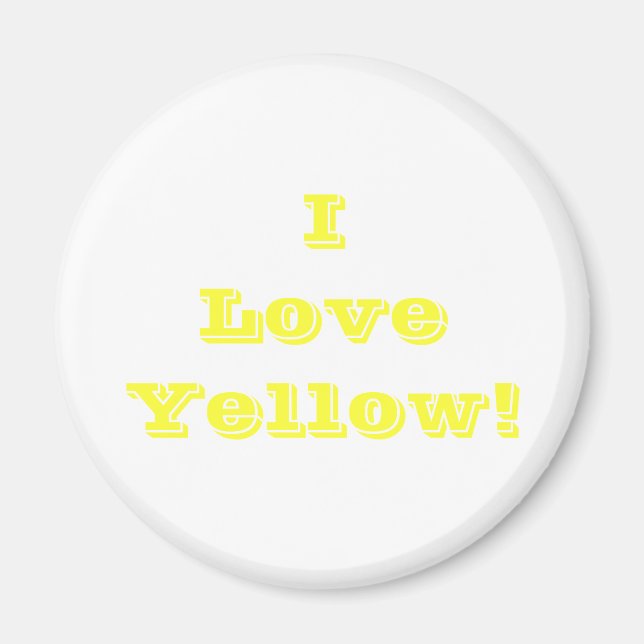 Magnet I Liebe Gelb (Vorne)