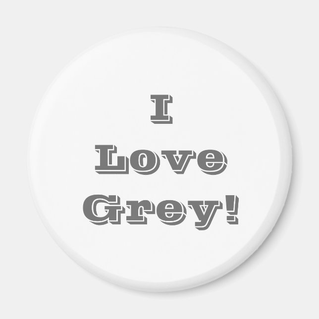 Magnet I Liebe Gray (Vorne)