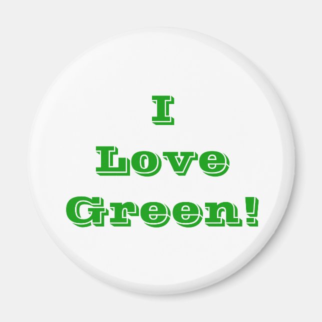 Magnet I Liebe Green (Vorne)