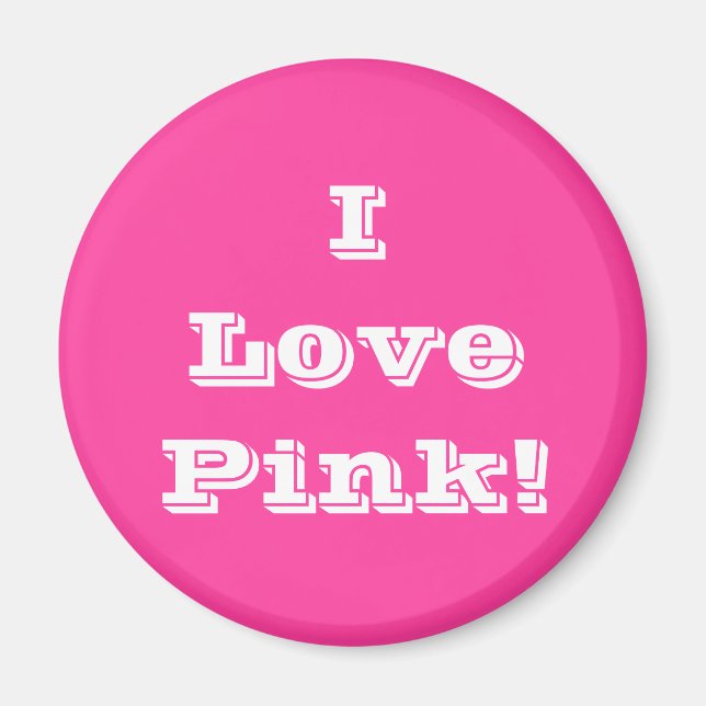 Magnet I Liebe Rosa (Vorne)
