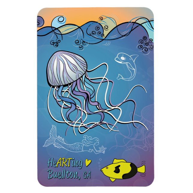 Magnet - Jelly Waves - Buellton.Art (Vertikal)