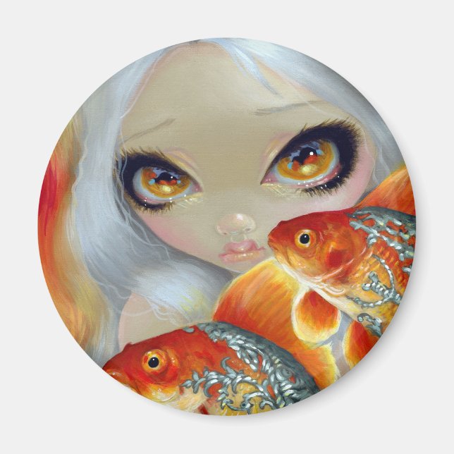 Magnet "Juwelierfisch: Silber und Gold" (Vorne)