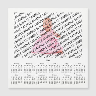 Magnet-Karte für das Foto 2019 Magnetkarte