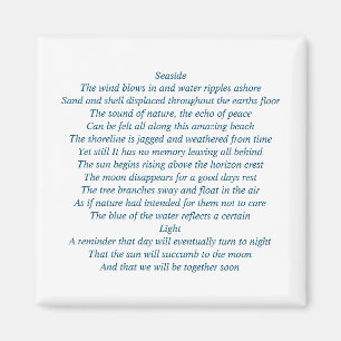 Magnet komplett mit origineller Poesie