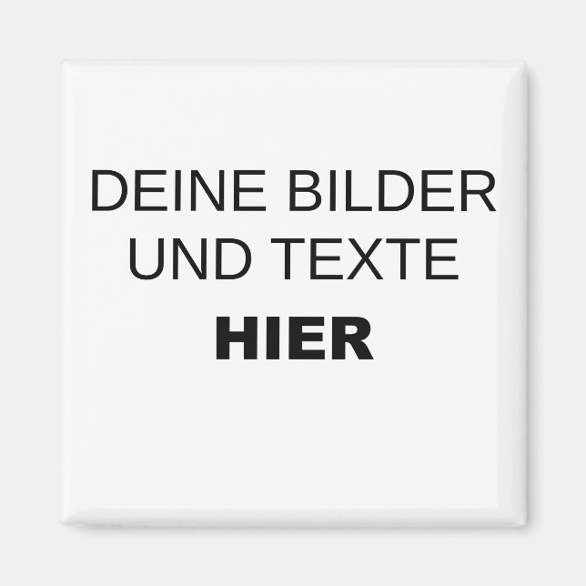 Magnet komplett selbst gestalten (Vorne)