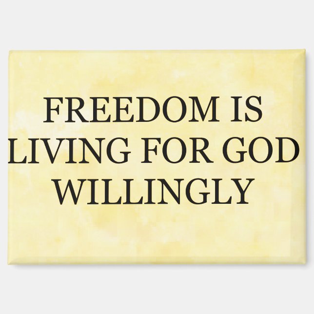 Magnet : "La liberté est (Recto)