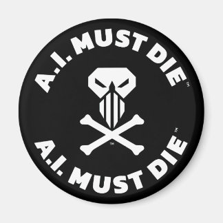 Magnet Logo A.I. Must Die™ (Police Collège)
