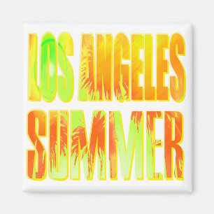 Magnet "Los Angeles Summer Letter Yellow Orange"