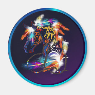 Magnet lumineux de cheval