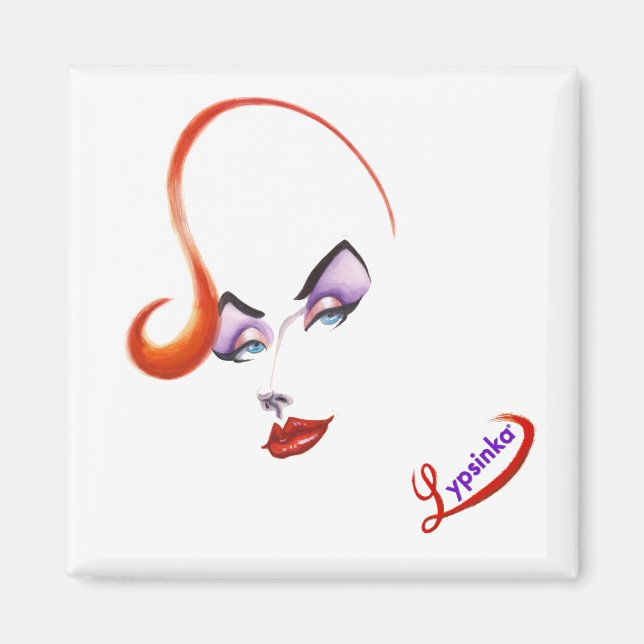 Magnet Lypsinka fabuleux (Carré) (Devant)