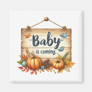 Magnet - Magnet de Baby shower d'automne