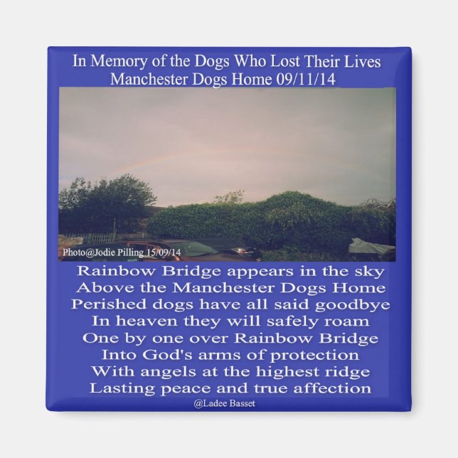 Magnet Manchester Rainbow Bridge Geem (Vorne)