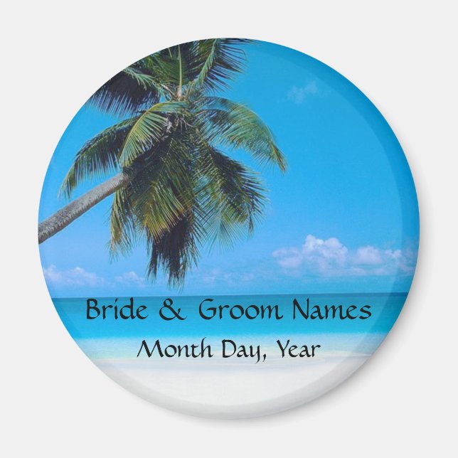 Magnet mariage avec date Mariage (Devant)
