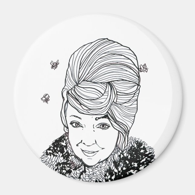 Magnet: Marilyn mit einem Bienenstockhaar Magnet (Vorne)