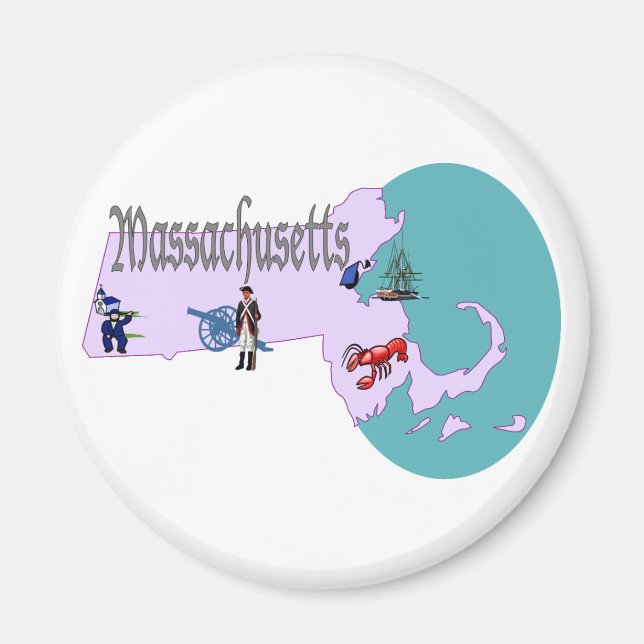 Magnet Massachusetts (Devant)