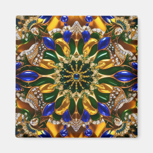 Magnet mit brasilianischem Farbdesign