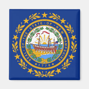 Magnet mit der Flagge des Staat von New Hampshire 