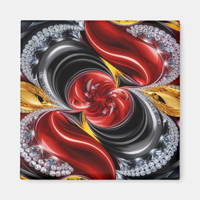 Magnet mit deutschem Farbmuster (Vorne)