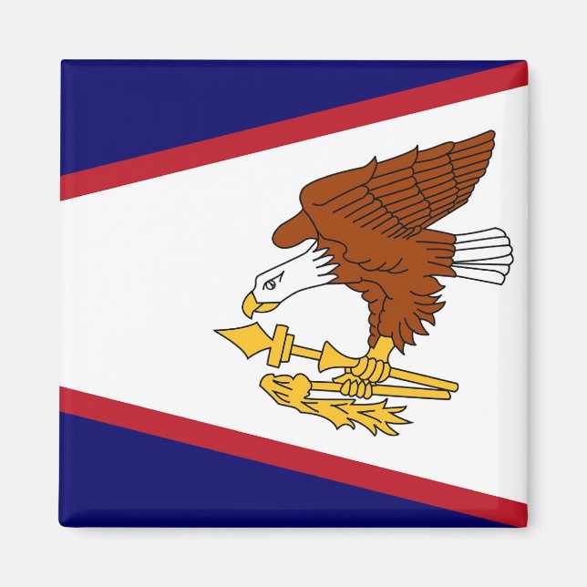 Magnet mit Flag Amerikanisch-Samoa-USA (Vorne)