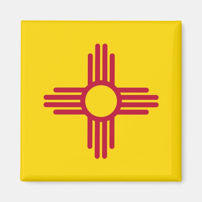 Magnet mit Flag New Mexico Staat - USA (Vorne)