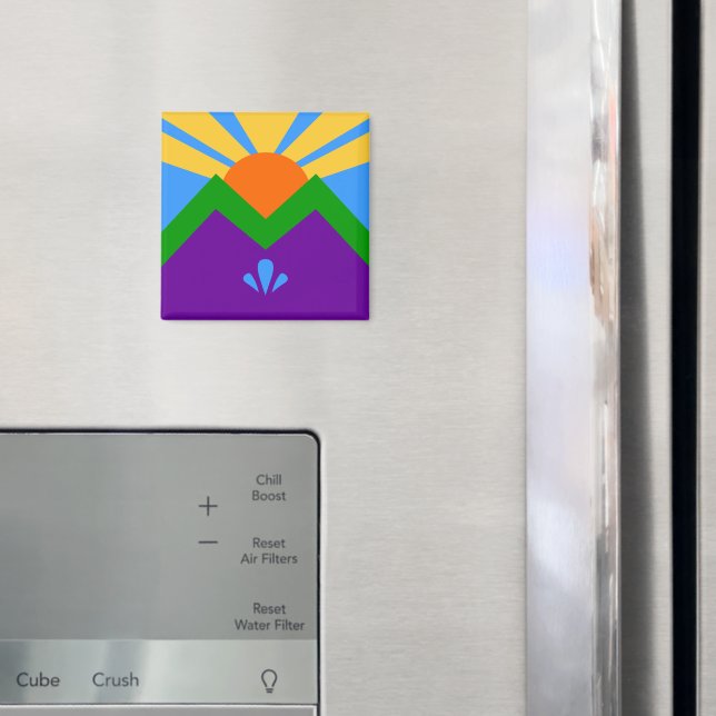 Magnet mit Flag von Manitou Springs (In Situ (Kühlschrank))