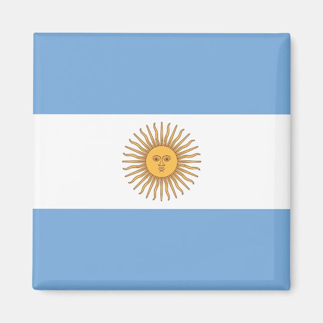 Magnet mit Flagge Argentiniens (Vorne)