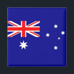 Magnet mit Flagge Australiens<br><div class="desc">Magnet mit Flagge von Australien. Dieses Produkt ist anpassbar.</div>