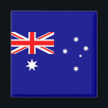 Magnet mit Flagge Australiens<br><div class="desc">Zeigen Sie Ihre Liebe für Australien mit unserer Magnetflagge, die sich perfekt für die Verzierung Ihres Kühlschranks oder einer beliebigen Magnetoberfläche eignet. Dieser Magnet wurde mit viel Liebe zum Detail entworfen und zeigt die ikonische Flagge Australiens mit seinem kühlen "Union Jack" und der Konstellation des Südkreuzes, die die Geschichte und...</div>