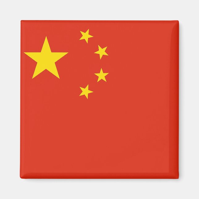 Magnet mit Flagge der China (Vorne)