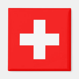 Magnet mit Flagge der Schweiz
