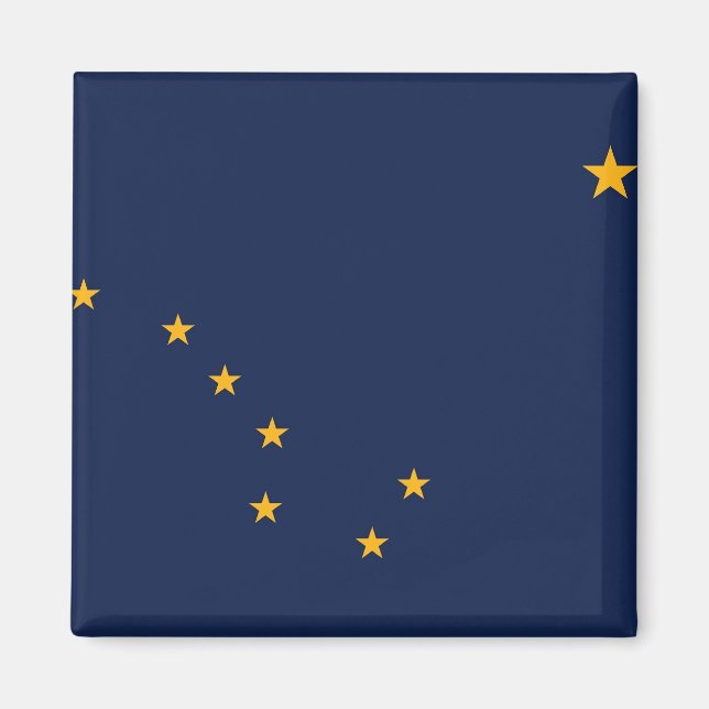 Magnet mit Flagge des Staat Alaska - USA (Vorne)
