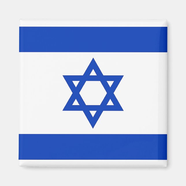 Magnet mit Flagge Israels (Vorne)