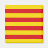 Magnet mit Flagge Kataloniens