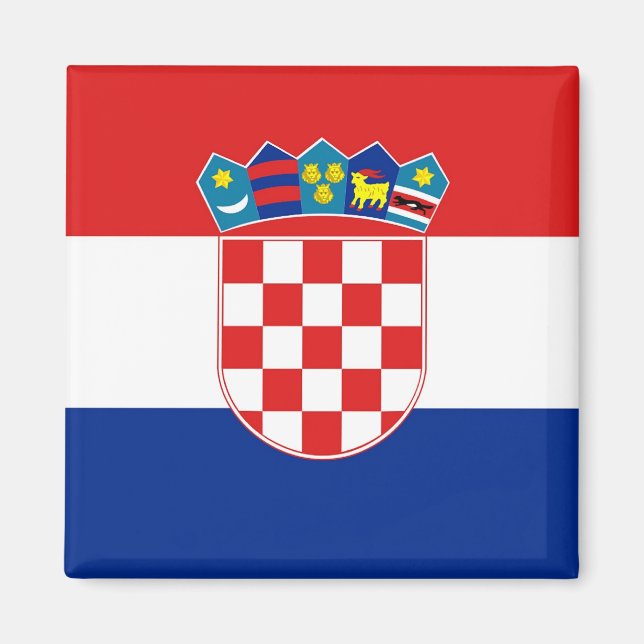 Magnet mit Flagge Kroatiens (Vorne)