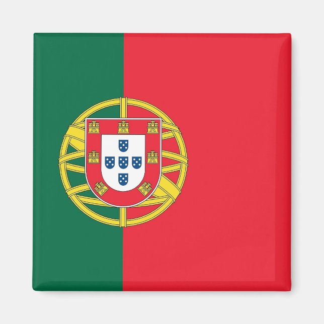 Magnet mit Flagge Portugals (Vorne)