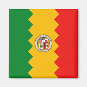 Magnet mit Flagge von Los Angeles, Kalifornien