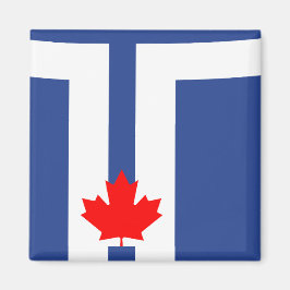 Magnet mit Flagge von Toronto, Kanada