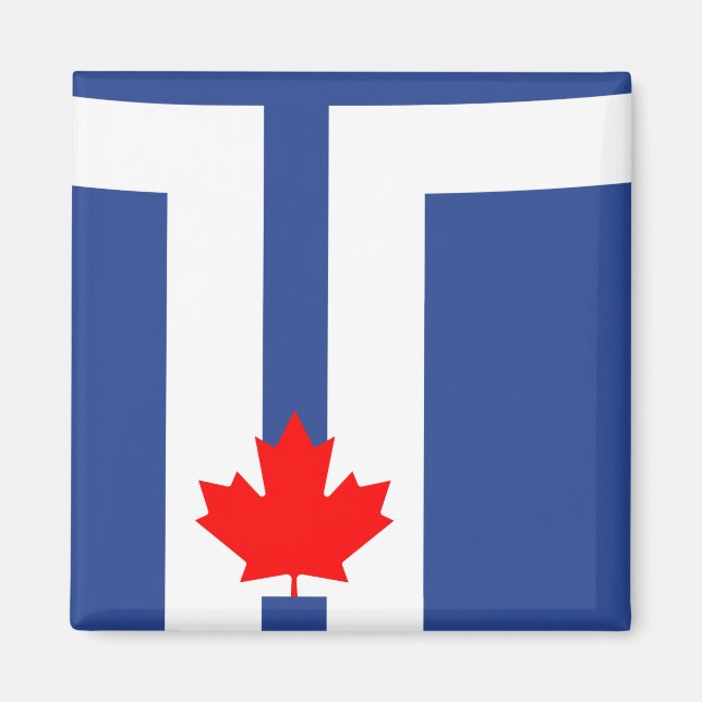 Magnet mit Flagge von Toronto, Kanada (Vorne)