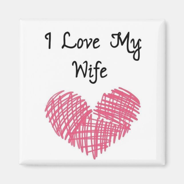 MAGNET MIT **I LIEBE MEINE EHEFRAU** (Vorne)