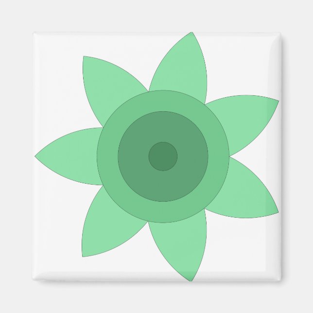 Magnet mit kreativer Kunst der Blume (Vorne)