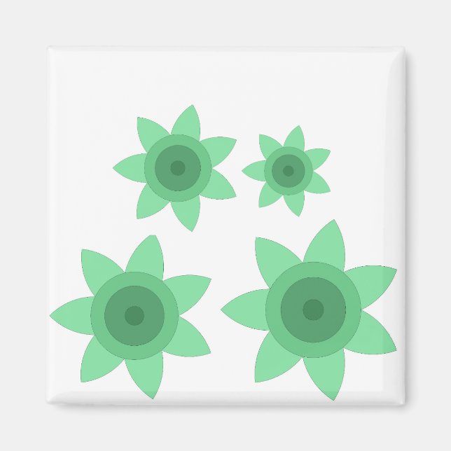 Magnet mit kreativer Kunst der Blume (Vorne)