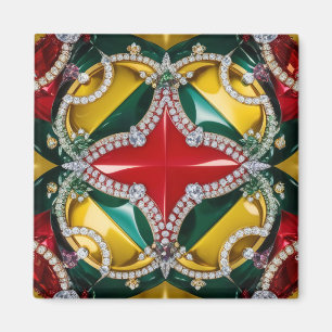 Magnet mit Los Angeles Farben Design