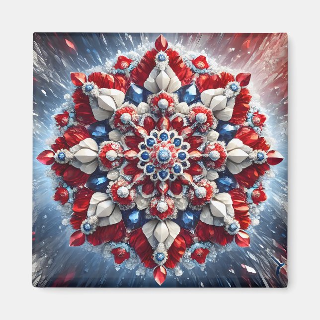 Magnet mit norwegischer Farbgestaltung (Vorne)