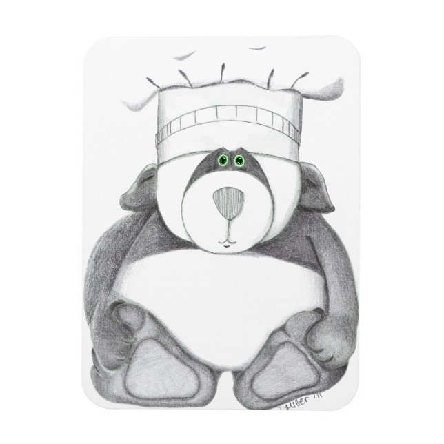 Magnet mit Panda-Bärenbild (Vertikal)
