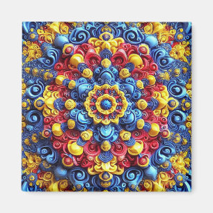 Magnet mit rumänischem Farbdesign