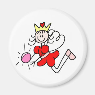 Magnet mit Stabfigur und Kristallkugel